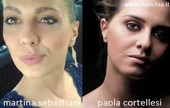 Somiglianza tra Martina Sebastiani e Paola Cortellesi