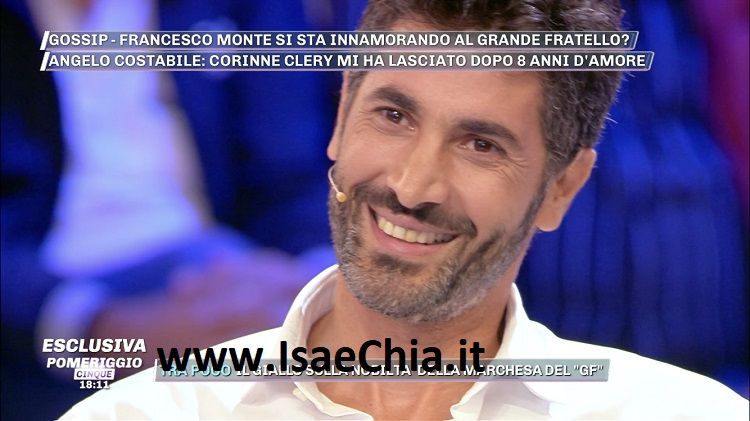 ‘Pomeriggio 5’, Angelo Costabile a proposito della fine della storia d’amore con Corinne Clery: “Io la amo ancora, è l’unica che mi ha fatto venire le farfalline allo stomaco” preview