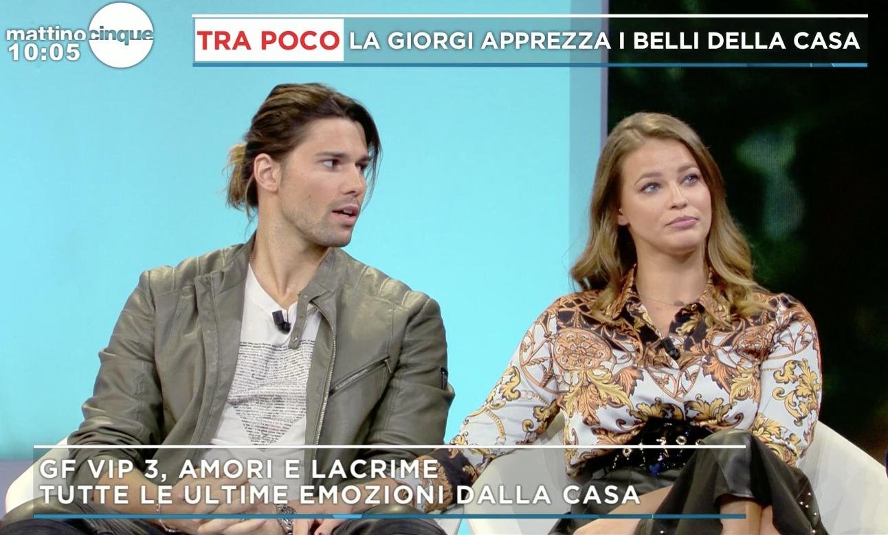 ‘Mattino 5’, Luca Onestini e Ivana Mrazova parlano dei loro progetti di coppia e su Francesco Monte al ‘Gf Vip 3’: “Sembra un po’ forzato!”