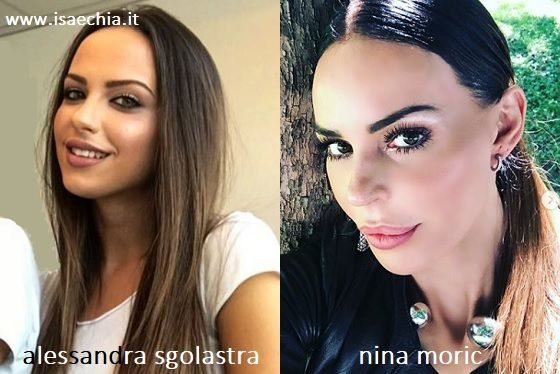 Somiglianza tra Alessandra Sgolastra e Nina Moric