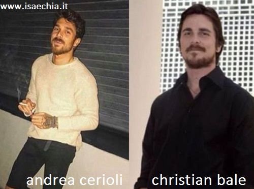 Somiglianza tra Andrea Cerioli e Christian Bale