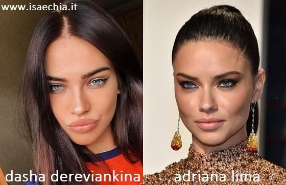 Somiglianza tra Dasha Dereviankina e Adriana Lima