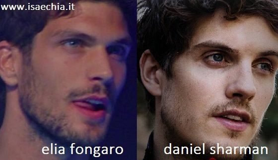 Somiglianza tra Elia Fongaro e Daniel Sharman