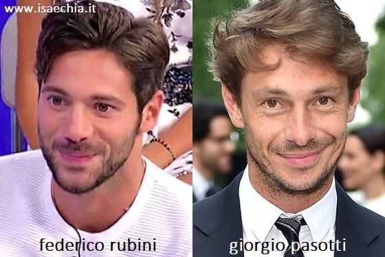 Somiglianza tra Federico Rubini e Giorgio Pasotti