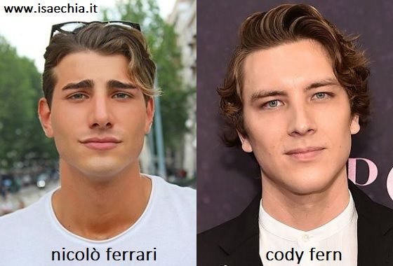 Somiglianza tra Nicolò Ferrari e Cody Fern