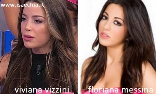 Somiglianza tra Viviana Vizzini e Floriana Messina