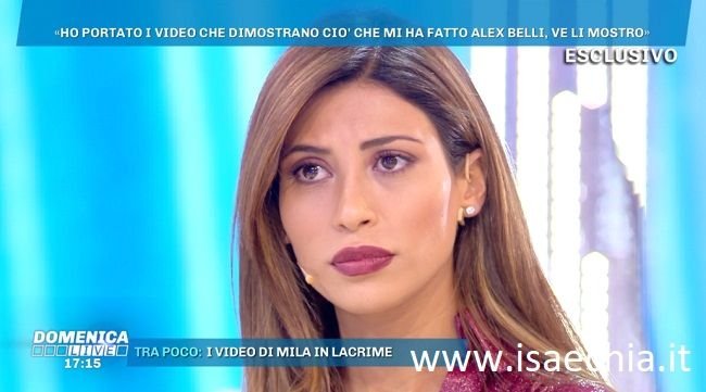 ‘Domenica Live’, Mila Suarez fa una confessione hot su Alex Belli e rivela che… (video)