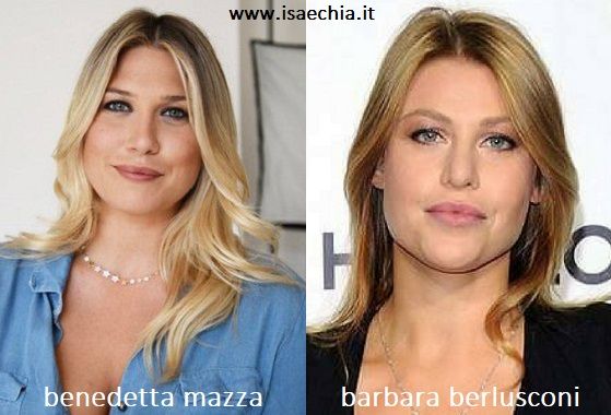 Somiglianza tra Benedetta Mazza e Barbara Berlusconi