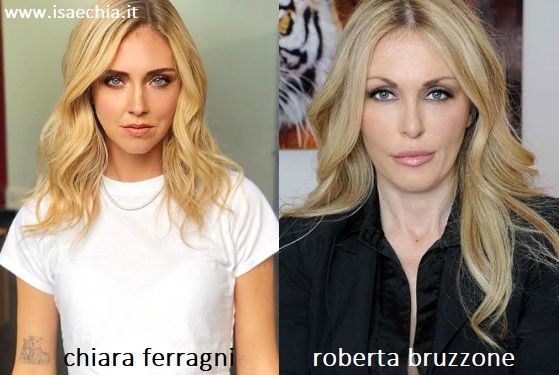 Somiglianza tra Chiara Ferragni e Roberta Bruzzone