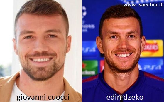 Somiglianza tra Giovanni Cuocci e Edin Dzeko