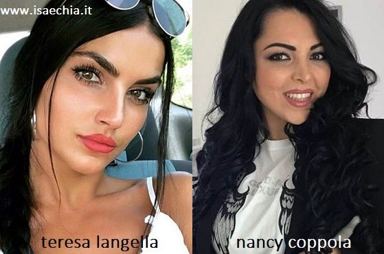Somiglianza tra Teresa Langella e Nancy Coppola