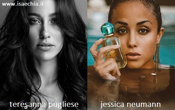 Somiglianza tra Teresanna Pugliese e Jessica Neumann