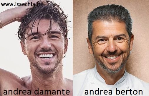 Somiglianza tra Andrea Damante e Andrea Berton