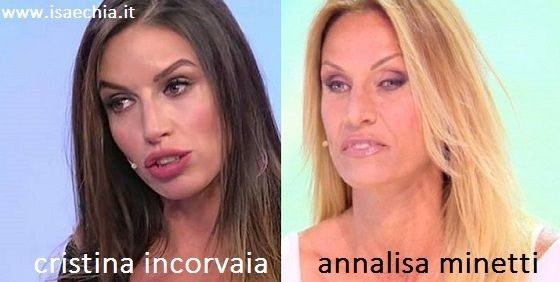 Somiglianza tra Cristina Incorvaia e Annalisa Minetti