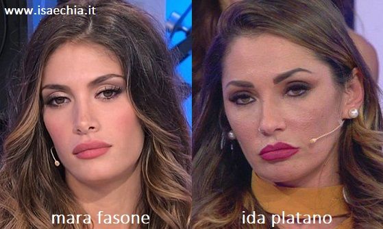 Somiglianza tra Mara Fasone e Ida Platano
