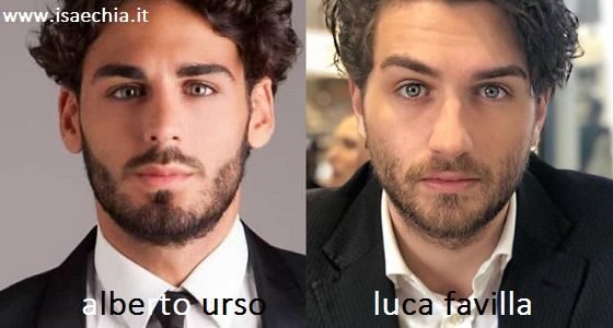Somiglianza tra Alberto Urso e Luca Favilla
