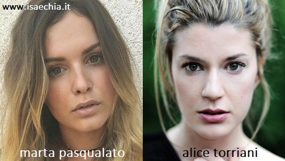 Somiglianza tra Marta Pasqualato e Alice Torriani