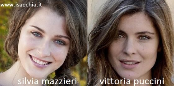 Somiglianza tra Silvia Mazzieri e Vittoria Puccini