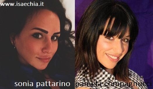 Somiglianza tra Sonia Pattarino e Pamela Compagnucci