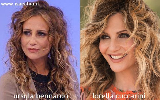 Somiglianza tra Ursula Bennardo e Lorella Cuccarini
