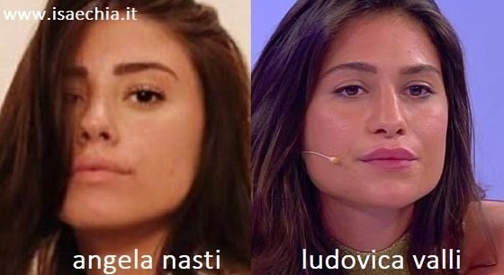 Somiglianza tra Angela Nasti e Ludovica Valli