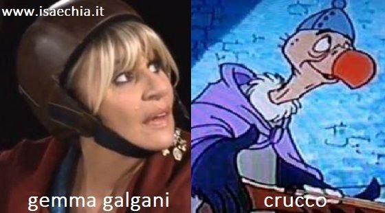 Somiglianza tra Gemma Galgani e Crucco