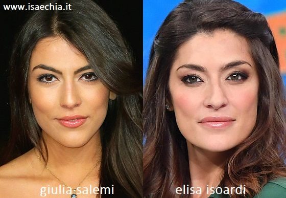 Somiglianza tra Giulia Salemi e Elisa Isoardi