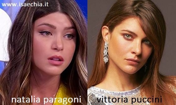 Somiglianza tra Natalia Paragoni e Vittoria Puccini