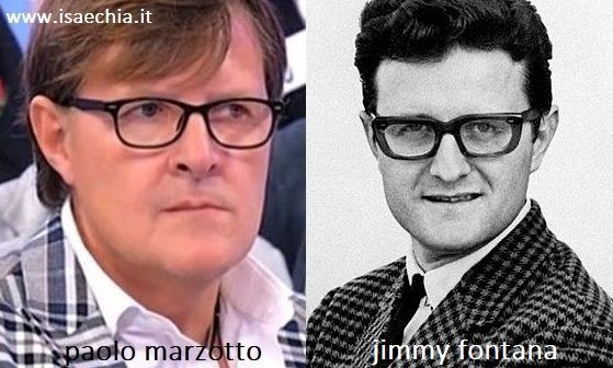 Somiglianza tra Paolo Marzotto e Jimmy Fontana