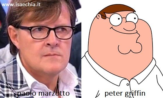 Somiglianza tra Paolo Marzotto e Peter Griffin