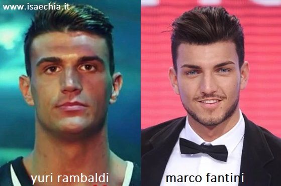 Somiglianza tra Yuri Rambaldi e Marco Fantini