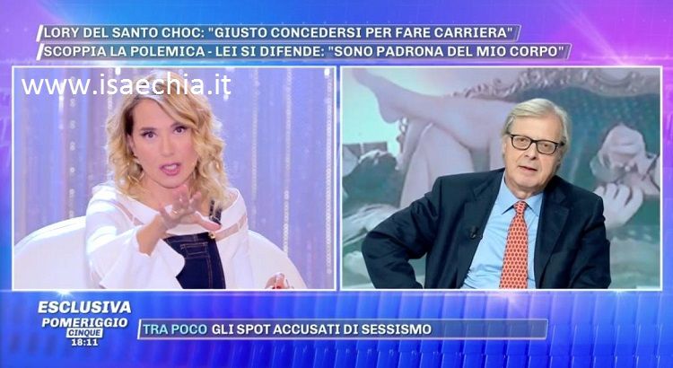 ‘Pomeriggio 5’, Vittorio Sgarbi senza freni, prima fa un’insinuazione su Maria De Filippi e poi si scaglia contro Barbara D’Urso: “Studia invece di dire stron*ate” preview