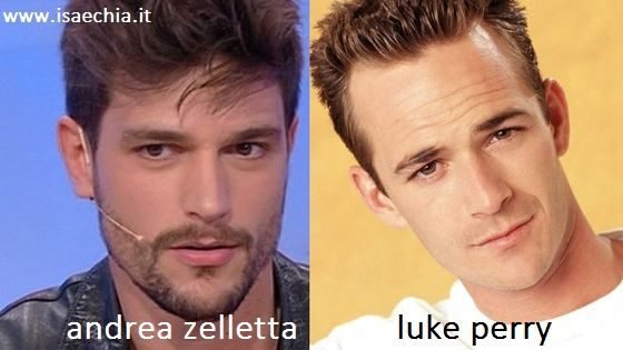 Somiglianza tra Andrea Zelletta e Luke Perry