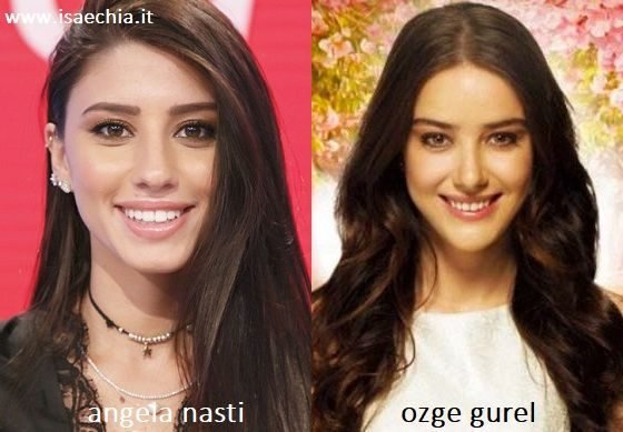 Somiglianza tra Angela Nasti e Özge Gürel di 'Cherry Season'