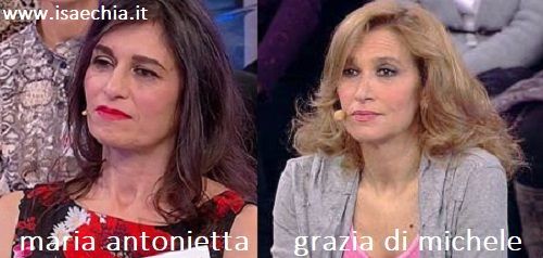 Somiglianza tra Maria Antonietta e Grazia Di Michele