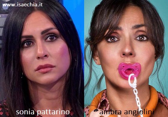 Somiglianza tra Sonia Pattarino e Ambra Angiolini
