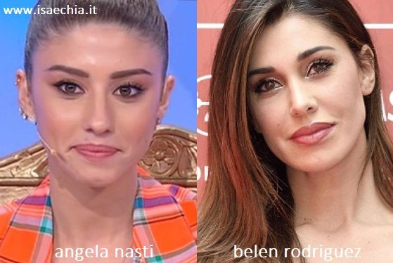Somiglianza tra Angela Nasti e Belen Rodriguez