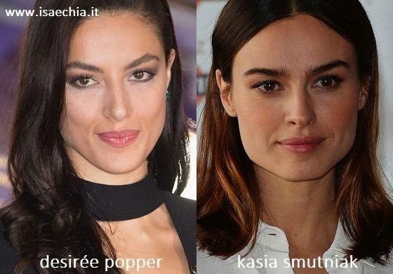 Somiglianza tra Desirée Popper e Kasia Smutniak