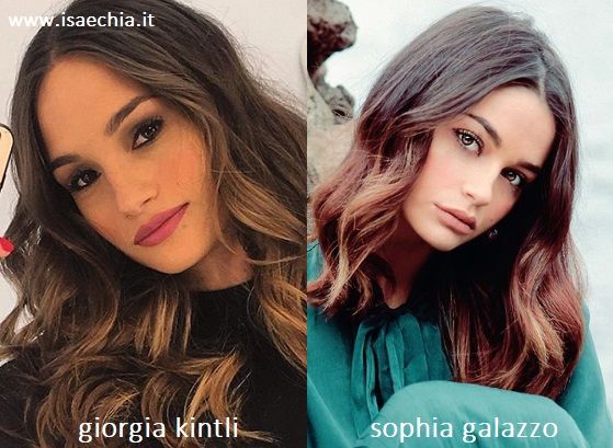 Somiglianza tra Giorgia Kintli e Sophia Galazzo