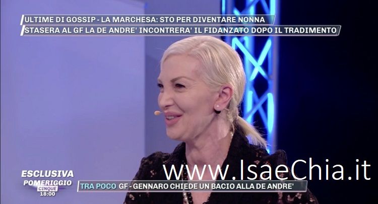 ‘Pomeriggio 5’, la marchesa Daniela Del Secco d’Aragona al settimo cielo per l’arrivo del suo primo nipotino: ecco come si chiamerà! preview