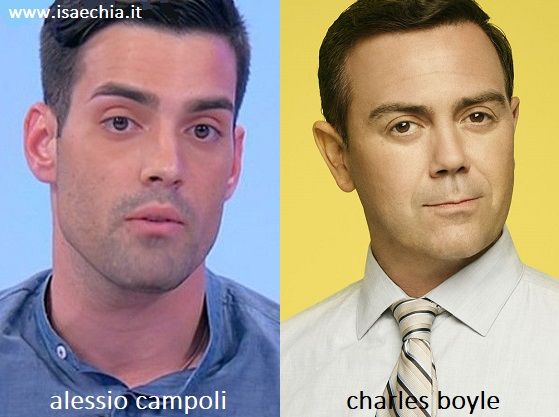 Somiglianza tra Alessio Campoli e Charles Boyle di 'Brooklyn 99'