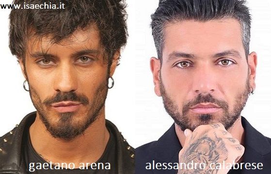 Somiglianza tra Gaetano Arena e Alessandro Calabrese