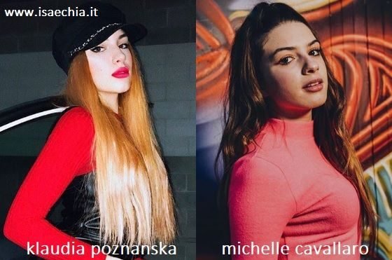 Somiglianza tra Klaudia Poznańska e Michelle Cavallaro