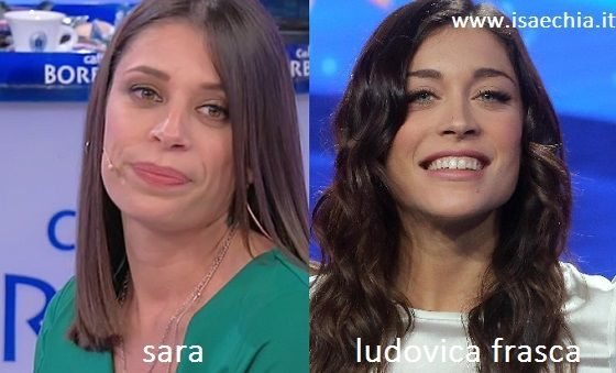 Somiglianza tra Sara e Ludovica Frasca