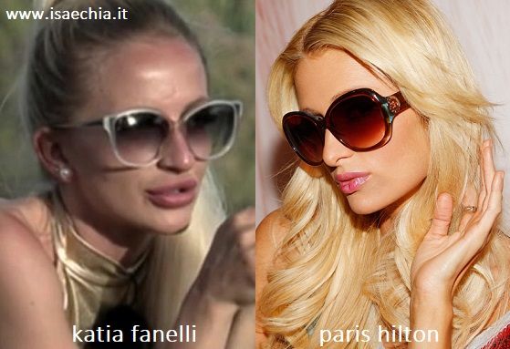 Somiglianza tra Katia Fanelli e Paris Hilton