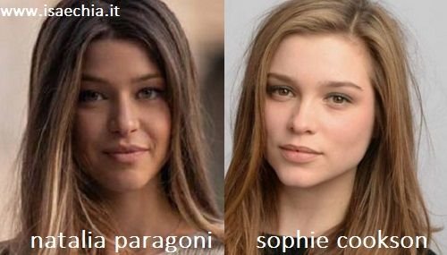 omiglianza tra Natalia Paragoni e Sophie Cookson