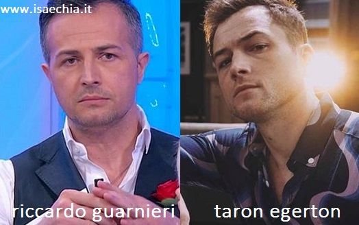 Somiglianza tra Riccardo Guarnieri e Taron Egerton