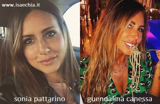 Somiglianza tra Sonia Pattarino e Guendalina Canessa