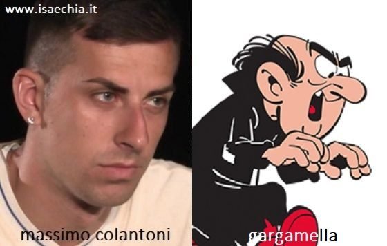 Somiglianza tra Massimo Colantoni e Gargamella de 'I Puffi'