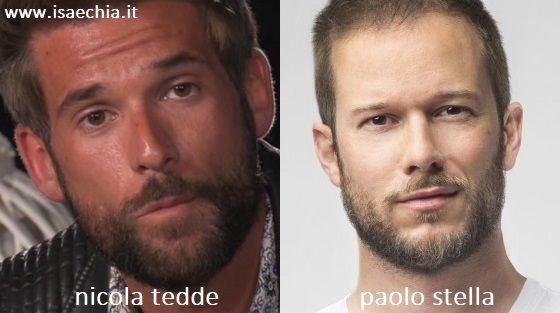 Somiglianza tra Nicola Tedde e Paolo Stella